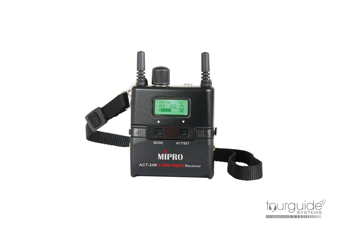 MIPRO ACT-24R Miniature 2.4GHz Tour Guide Receiver