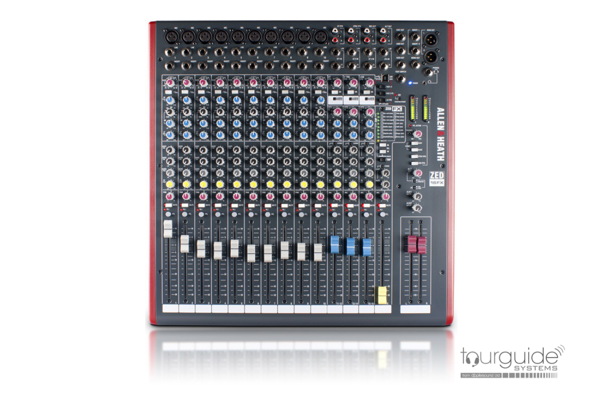 A&H ZED16FX mixer desk