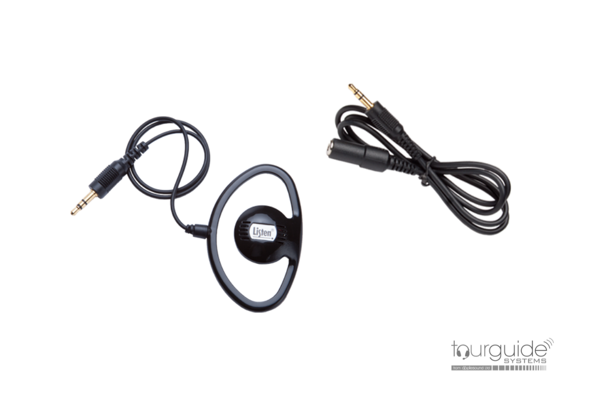 ListenTALK Receiver Basic (LKR-12), lanyard & ear-speaker