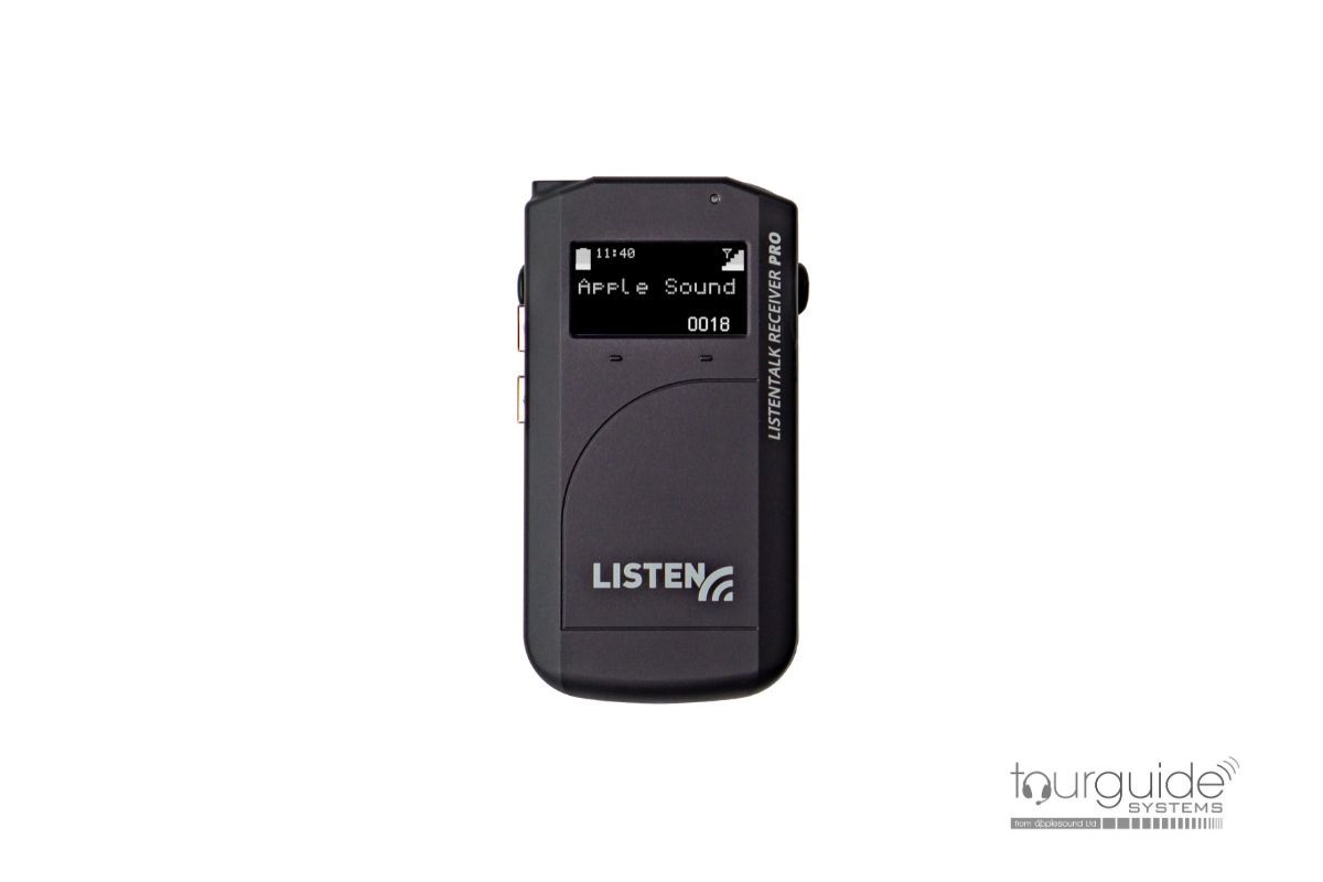 ListenTALK Transceiver (LK-1), lanyard & ear-speaker